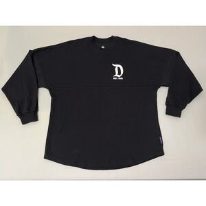 Disneyland Resort Classic Black & White Long Sleeve Spirit Jersey Adult Medium‎